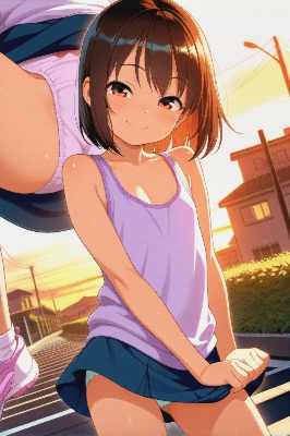 夕方の子供