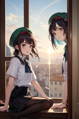 夕暮れ郵便局