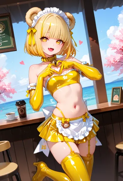 🧸「可愛い魔法で、鎖骨美のスキマバイト」の巻き📝☕🥞🌸🏝