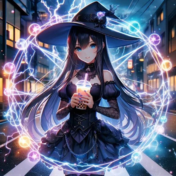 あーっ、道の真ん中で飲む、タピオカミルクティーは、美味しいわ🎵　えっ、許可とってるか？ですって！私が私に、許可したわ(笑)