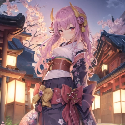 辰　着物　少女！