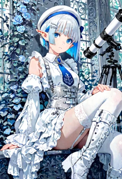 望遠の残像と腕の重なり、器具との交差点にて