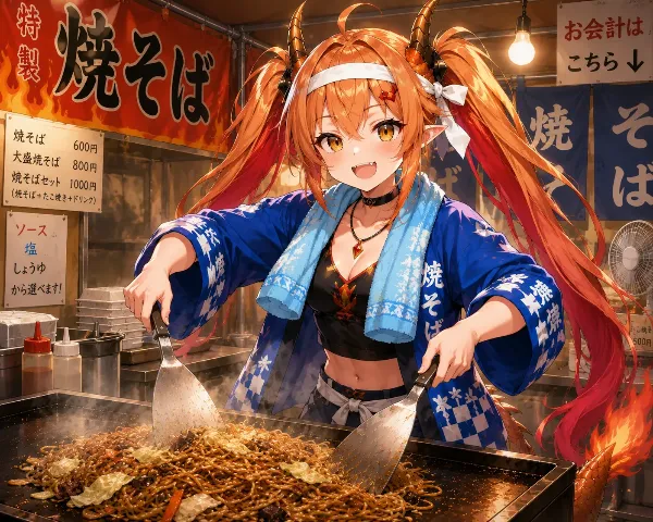 焼きそば焼くよ！