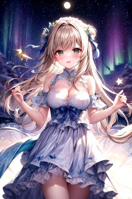 雪の上にお星さま
