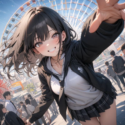 黒髪の女の子16