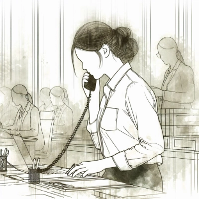 働く女性のイラスト