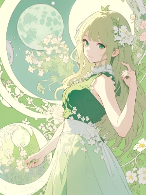 green moon