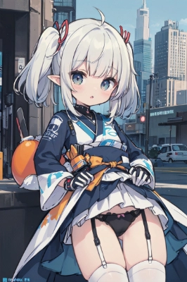 みかん和風サイバーパンクエルフちゃん