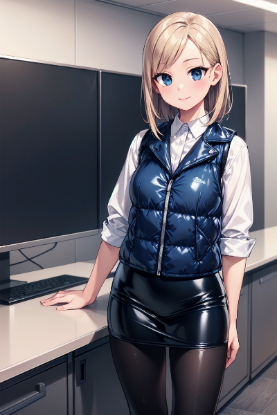 ダウンベストに変えてみました。