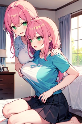 うへへぇ、たってるよぉ？///