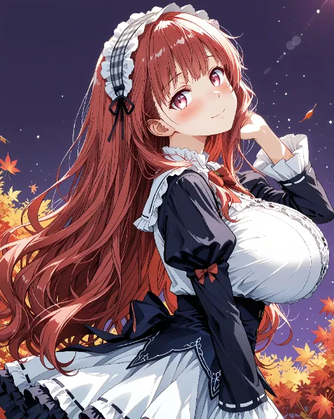 赤髪メイドちゃん