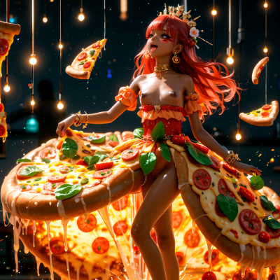 狂ったピザギャル