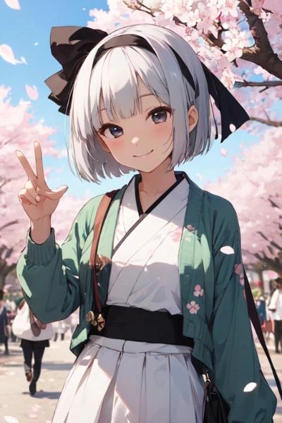 桜と妖夢さ