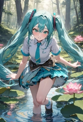 蓮の花咲く泉からアイドル召喚！