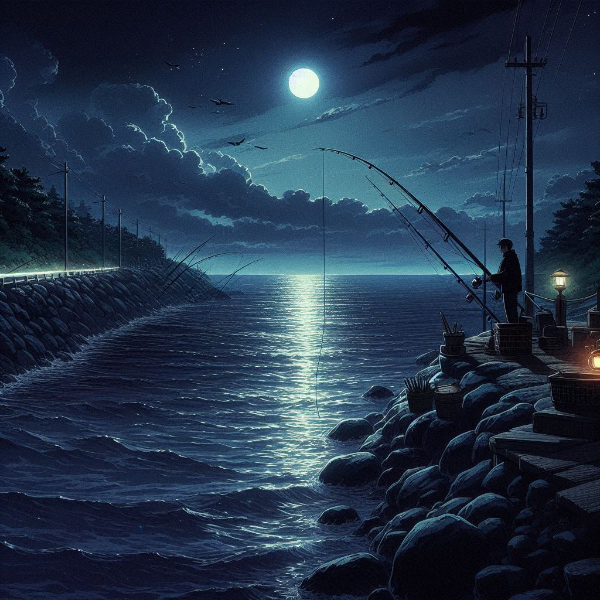 夜釣り