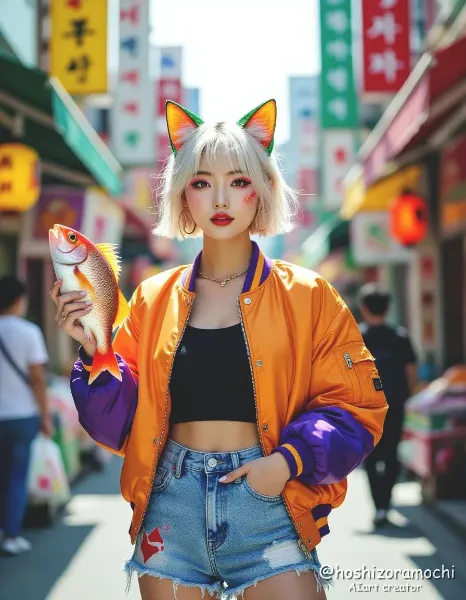 レトロフューチャーの市場クイーン - Retro-future Market Queen