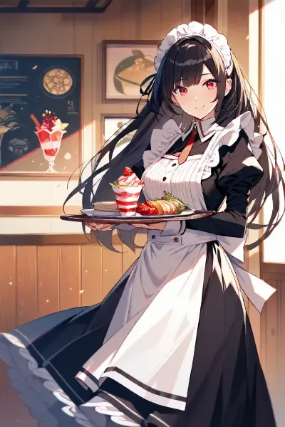 メイド鬼とマスター（ＪＳちゃん）