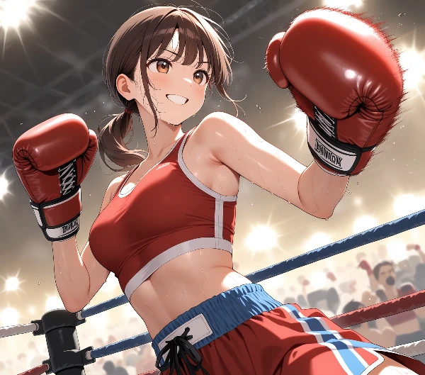 笑顔のボクサー少女、リングの挑戦