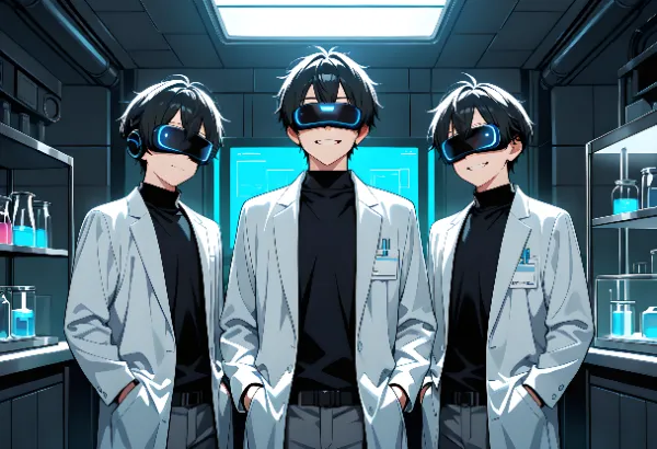 【VRヘッドセット】わるい研究者たち