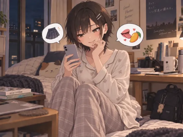 エレン、いかがわしいメッセージを受信　スマホの光に、明日の私を重ねて