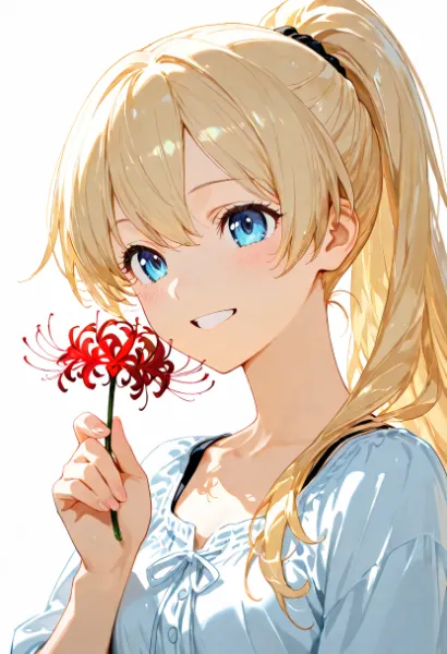 赤い花に秘めた少女の約束