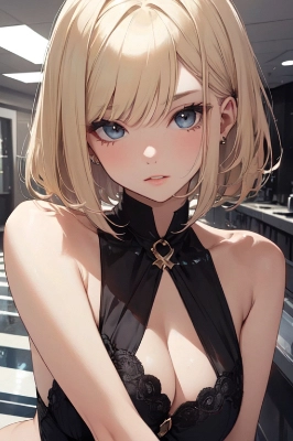 金髪ボブ子