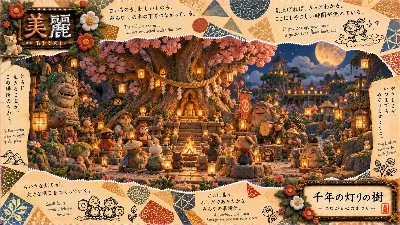 千年樹の灯り 心繋ぐ森の祭り