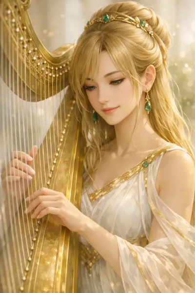 【世界を奏でる指先 ―― 音楽の女神アウレリア、神殿の静寂にて】