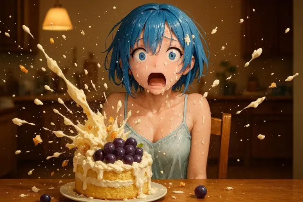 ケーキ爆発ドッキリ！