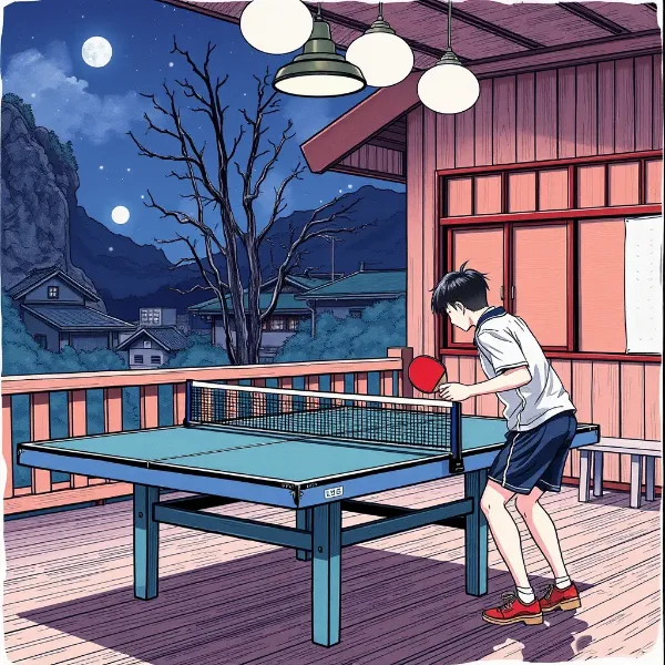 ひとり温泉卓球