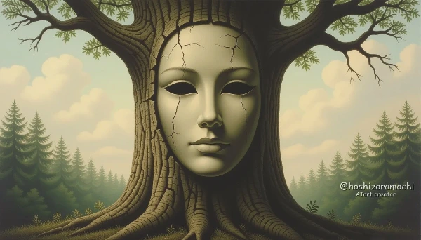 木の仮面を纏う夢 - Dream of wearing a wooden mask