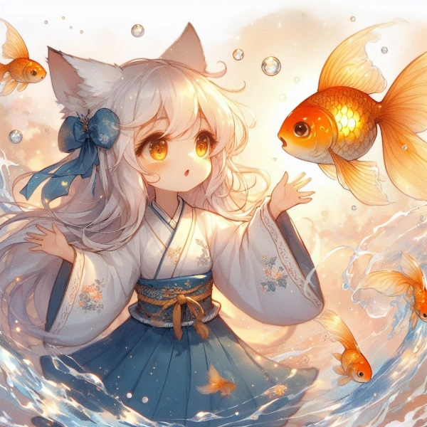 金🐟と銀🦊