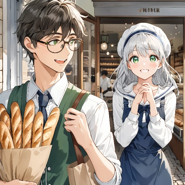 パンの香り、朝の光、恋の始まり