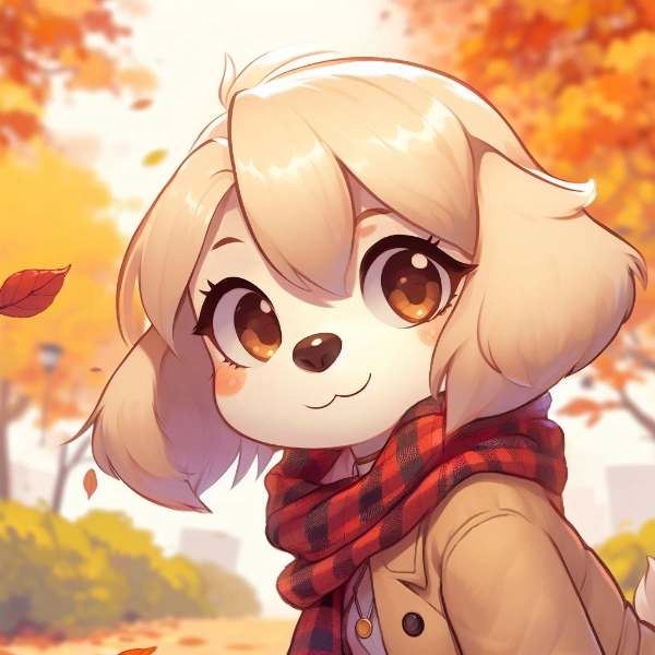 ワンちゃんと秋