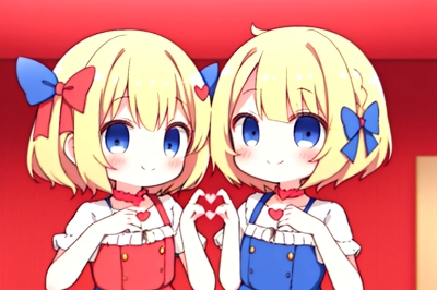 お手々でハート