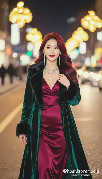 エレガントな反逆「ワインレッドとエメラルドの夜会」