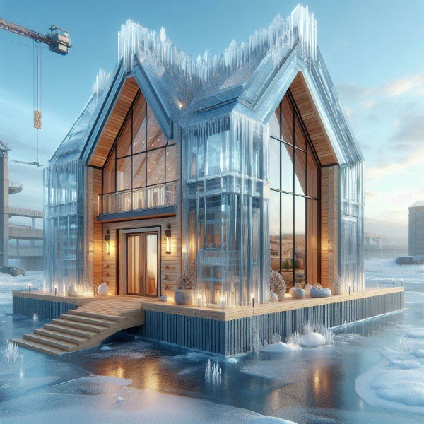 新築の氷の家