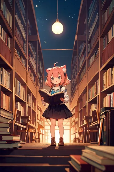 星空図書館の猫耳少女の冒険