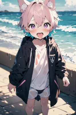 海水がしょっぱかった