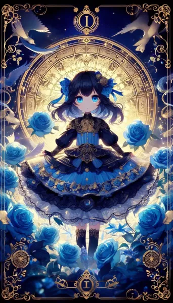 青い薔薇の魔術師と永遠の夜