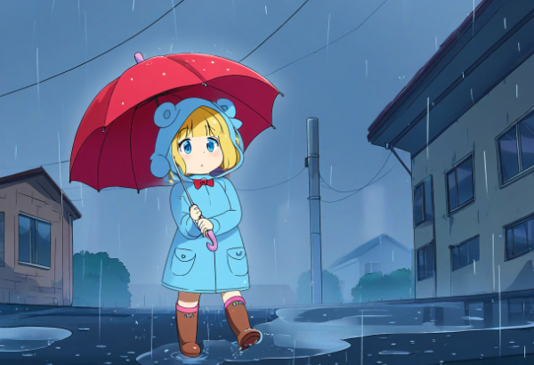 雨だねー