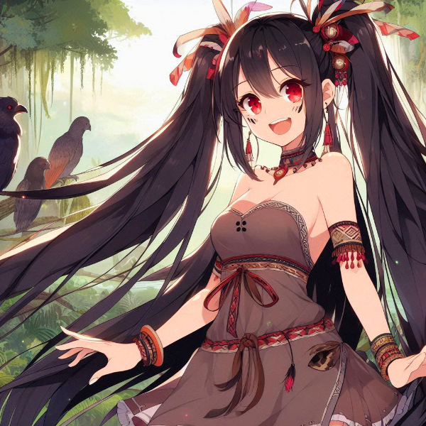 アマゾンにいる、黒髪ツインテール少女★