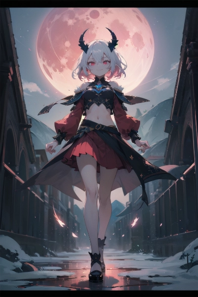 赤い月から舞い降りる