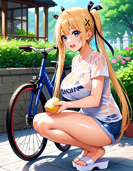 マリーちゃん　洗車