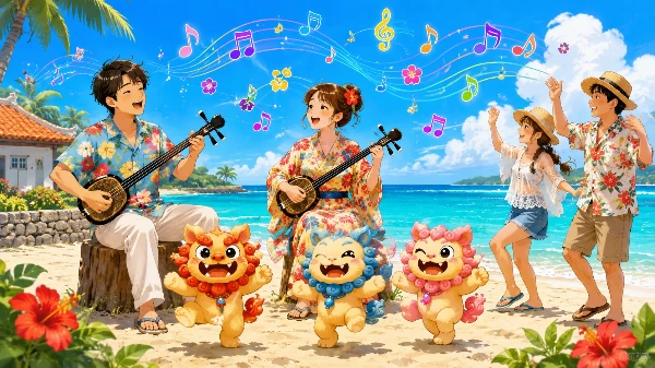 琉球・沖縄・沖縄民謡・三線、蛇味線