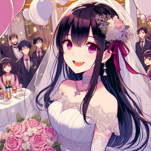 結婚式の二次会を開く、うちの子＊(12枚)