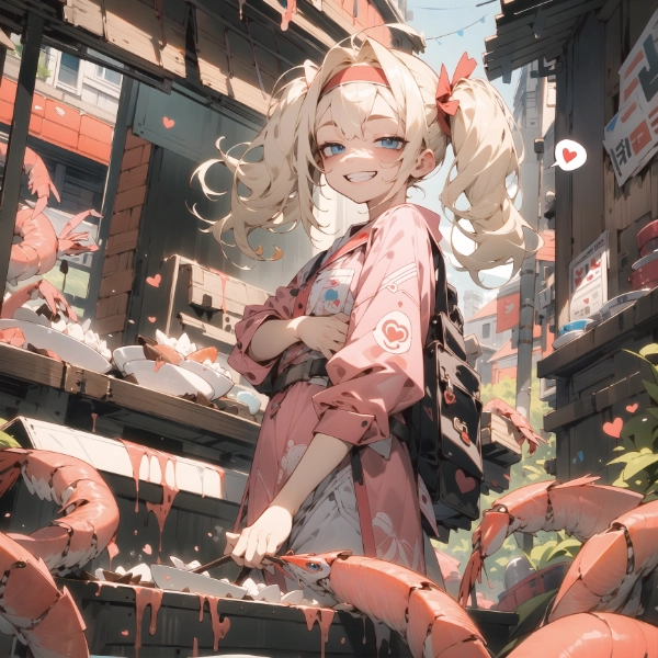 ヤンデレさんvsエビ