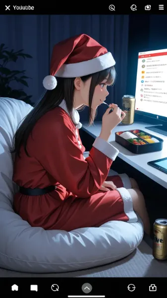 クリスマスの配信者