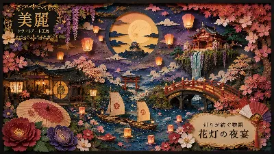花灯が紡ぐ月夜の幻想宴