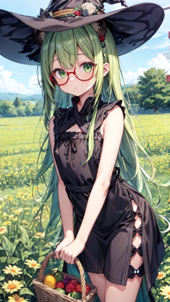 緑髪のお姉さん